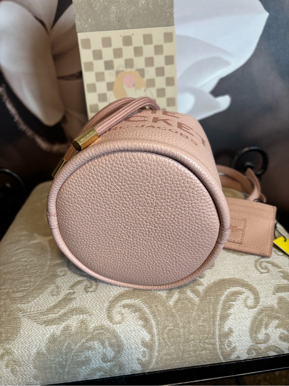 Marc Jacobs Mini Bucket Bag and Card Case in Blush Pink - Picture 7 of 10